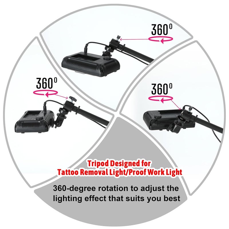 MO MOLONG Only Tripod for Polarized LED Tattoo Work Light (Not Include Light) - Image 4